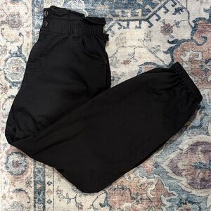 BP Black Women's paper bag style Pants